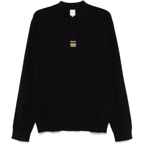 Navy Blue Merino Wool Sweater - Größe L - Paul Smith - Modalova