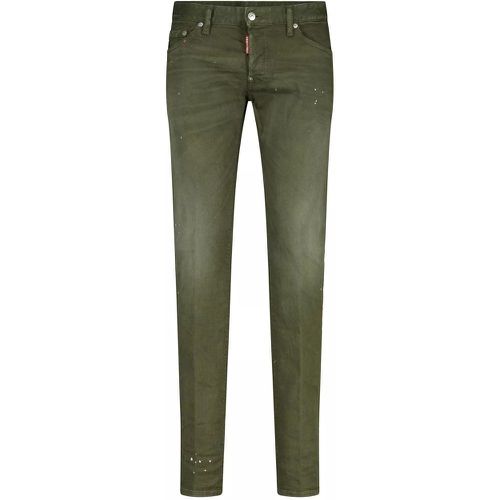 Paint Splatter Slim Jeans 47701887648090 - Größe 50 - green - Dsquared2 - Modalova