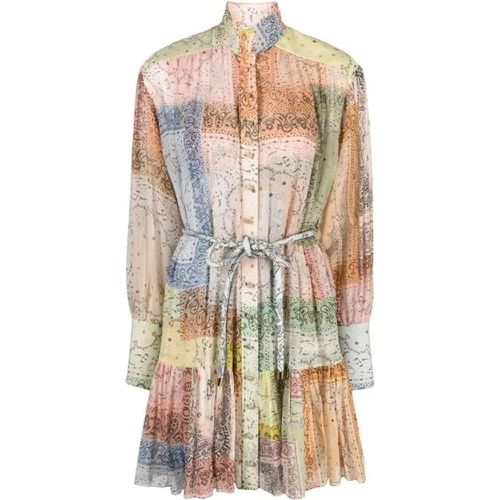 Cotton And Silk Printed Dress - Größe 0 - Zimmermann - Modalova