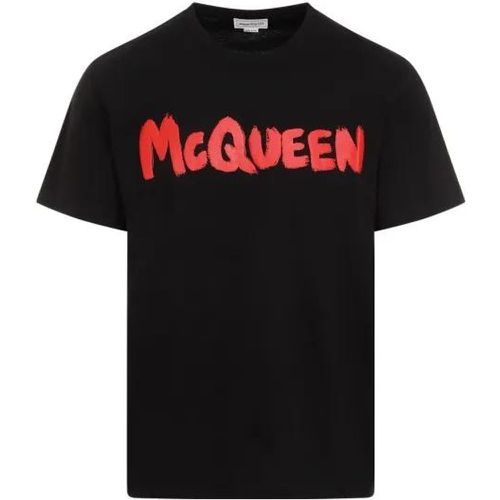 Black Cotton T-Shirt - Größe S - alexander mcqueen - Modalova