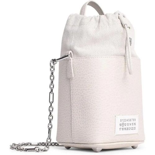 Crossbody Bags - 'Sac' Bucket Bag In Light Grey Leather - Gr. unisize - in - für Damen - Maison Margiela - Modalova