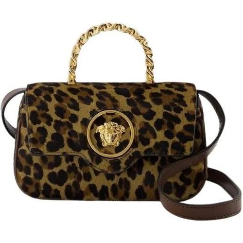 Shopper - La Medusa Crossbody - Leather - Brown - Gr. unisize - in - für Damen - Versace - Modalova