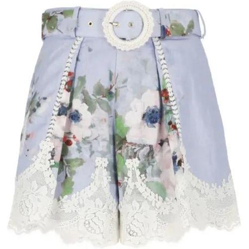 Everley Lace Trim Tuck Shorts - Größe 42 - Zimmermann - Modalova