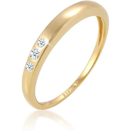 Ringe - Ring Verlobung Trio Diamant (0.06 ct.) 585 Gelbgol - Gr. 52 MM - in - für Damen - Elli - Modalova