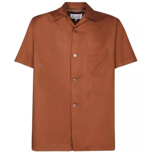 Rayon Twill Shirt - Größe 48 - brown - Maison Margiela - Modalova