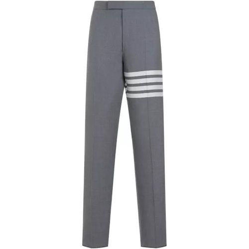 Backstrap Medium Grey Wool Pants - Größe 4 - Thom Browne - Modalova