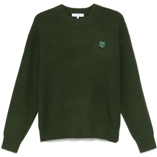 Ribbed Wool Sweater - Größe L - Maison Kitsune - Modalova