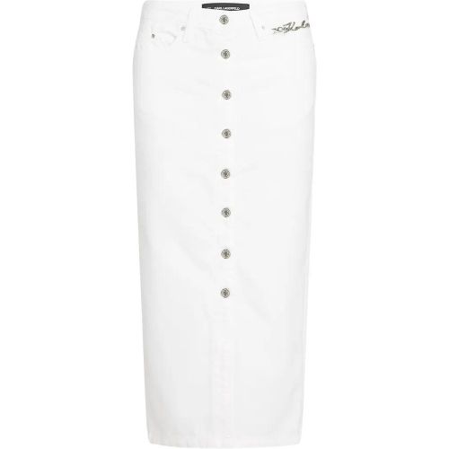 BUTTON-DOWN-JEANSROCK - Größe M - Karl Lagerfeld - Modalova