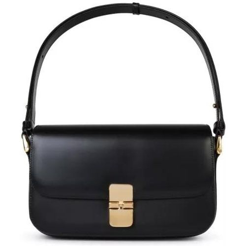Shopper - Grace Bguette' Black Smooth Leather Crossbody Bag - Gr. unisize - in - für Damen - A.P.C. - Modalova