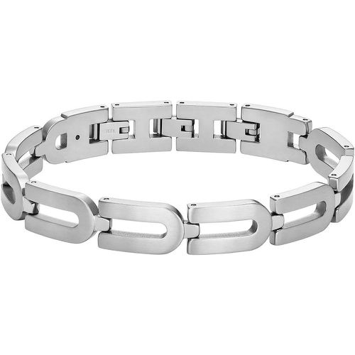 Armbänder - Heritage D-Link Chain Stainless Steel Chain Bracel - Gr. M - in Silber - für Damen - Fossil - Modalova