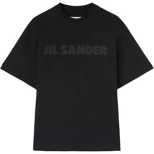 Relaxed-Fit Black Cotton T-Shirt - Größe M - Jil Sander - Modalova