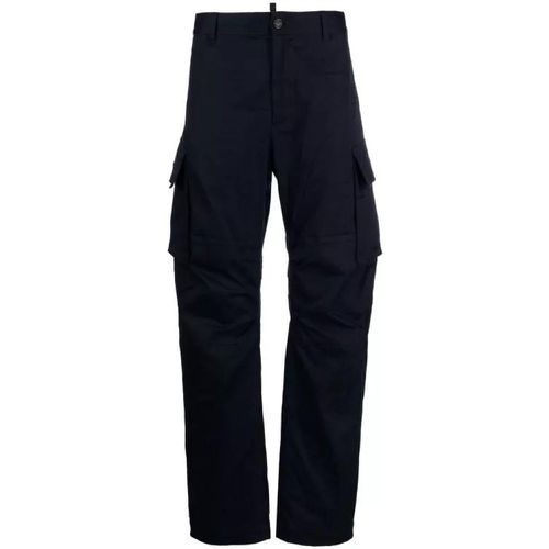 Logo-Print Cargo Trousers - Größe 52 - black - Dsquared2 - Modalova