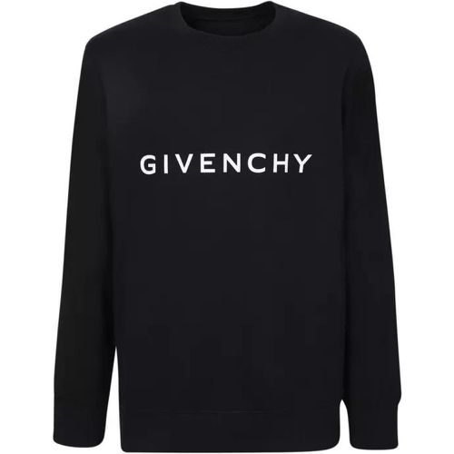Cotton Logo Print Roundneck Sweatshirt - Größe XS - black - Givenchy - Modalova