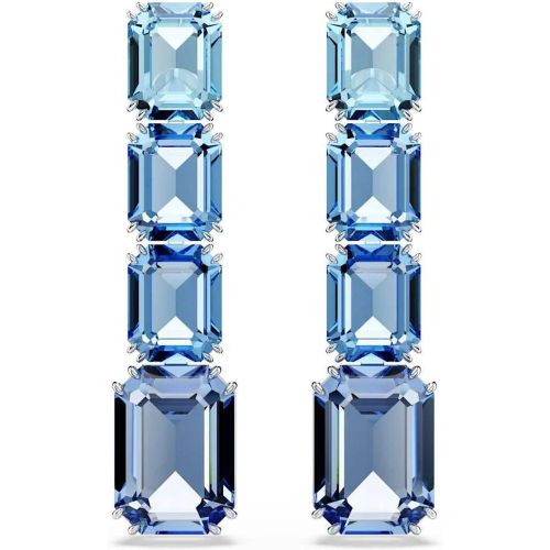 Ohrringe - Millenia Blaue Ohrstecker 5696516 - Gr. unisize - in Silber - für Damen - Swarovski - Modalova