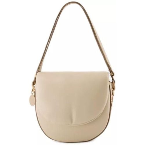 Shopper - M Flap Puffy Alter Mat Bag - Vegan Leather - Beig - Gr. unisize - in - für Damen - Stella Mccartney - Modalova