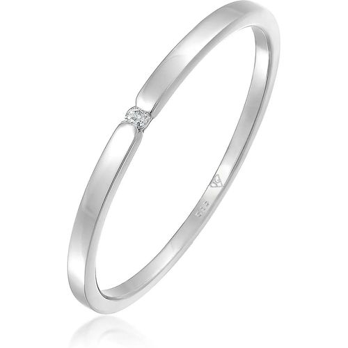 Ringe - Ring Verlobungsring Diamant (0.015 ct.) 585 Weißgo - Gr. 56 MM - in Weiß - für Damen - Elli - Modalova