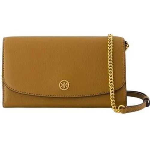 Shopper - Robinson Wallet On Chain - Leather - Neutral - Gr. unisize - in - für Damen - TORY BURCH - Modalova