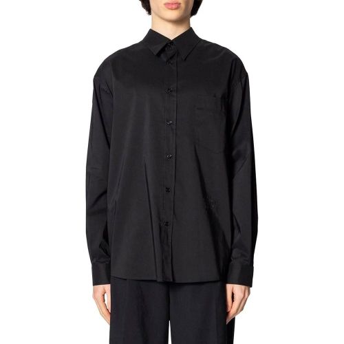 LONG SLEEVED SHIRT BLACK - Größe 48 - MM6 Maison Margiela - Modalova