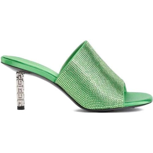 Sandalen - Green G Cube Mules In Satin With Strass - Gr. 36 (EU) - in - für Damen - Givenchy - Modalova