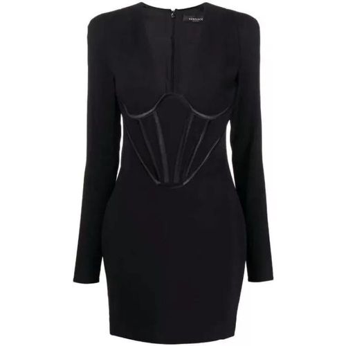 Corset-Style Minidress - Größe 40 - black - Versace - Modalova