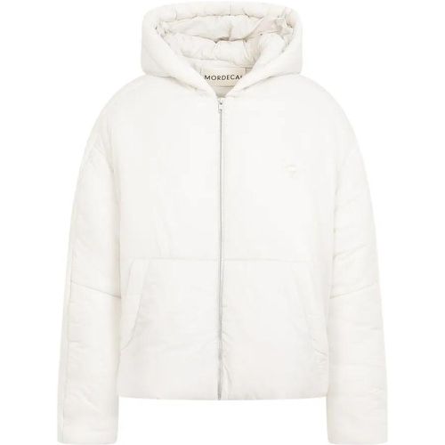 Padded Hooded Nylon Jacket - Größe L - beige - Mordecai - Modalova