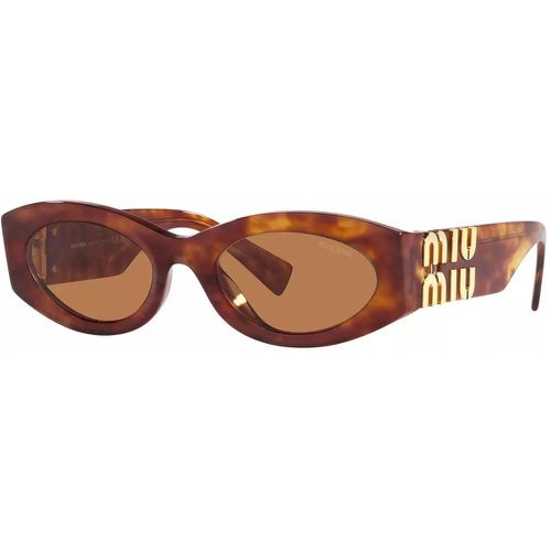 Sonnenbrille - 0MU 11WS - Gr. unisize - in Braun - für Damen - Miu Miu - Modalova