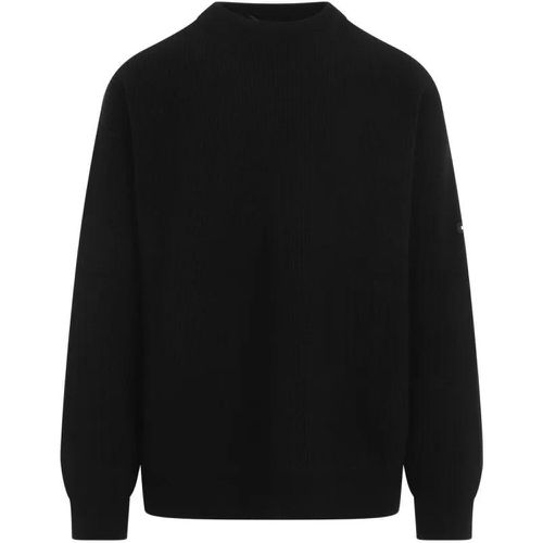 Crew Neck Black Wool Sweater - Größe M - schwarz - Balenciaga - Modalova