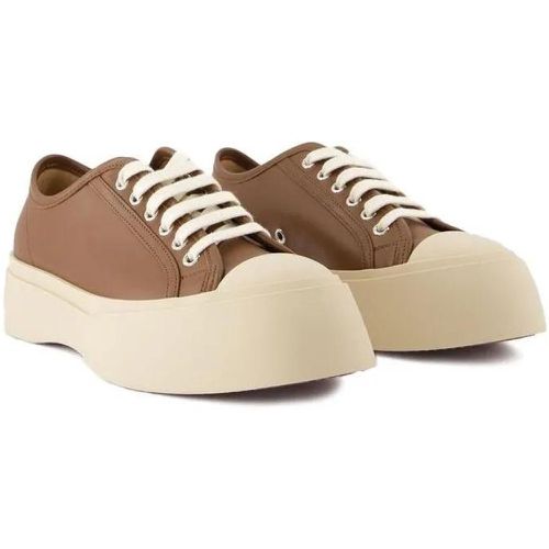 Sneakers - Laced Up Sneakers - Leather - Brown - Gr. 38 (EU) - in - für Damen - Marni - Modalova