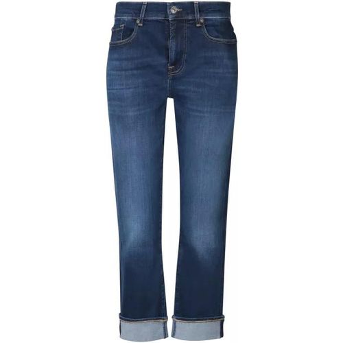 Slim Crop Cut Illusion Jeans - Größe 27 - blau - Seven for all Mankind - Modalova
