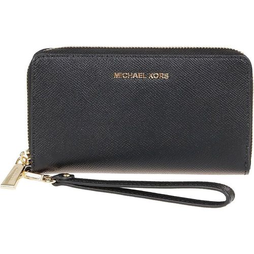 Portemonnaie - Large Flat Jet Set Wallet Black - Gr. unisize - in - für Damen - Michael Kors - Modalova