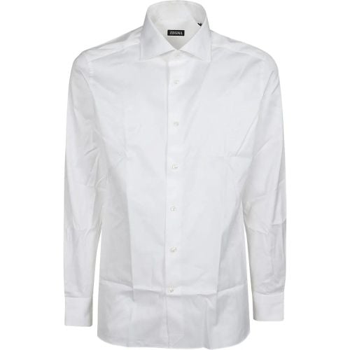 Long Sleeve Shirt White - Größe 39 - Zegna - Modalova