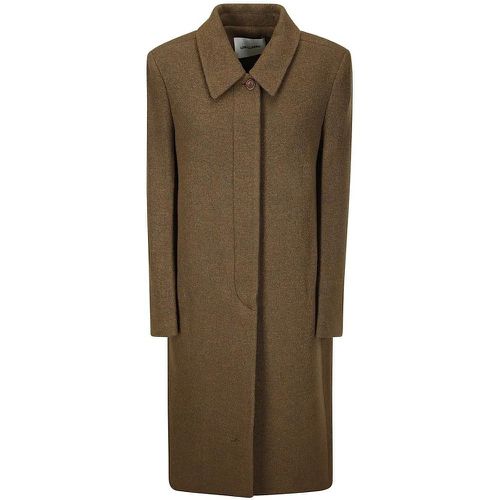 Hidden Closure Wool Coat - Größe M - Low Classic - Modalova