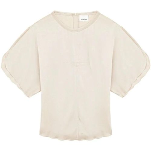 Cream White Satin-Finish Karlita Blouse - Größe 38 - Isabel marant - Modalova