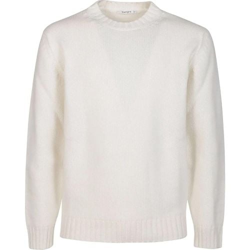 Basic Round Neck Sweater White - Größe 48 - Kangra - Modalova