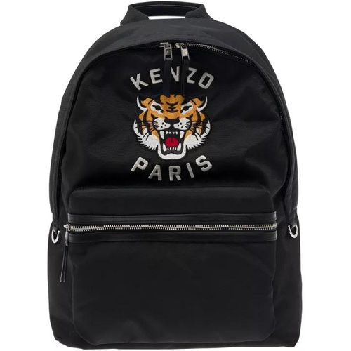 Rucksäcke - Black Nylon Tiger Embroidered Backpack - Gr. unisize - in - für Damen - Kenzo - Modalova