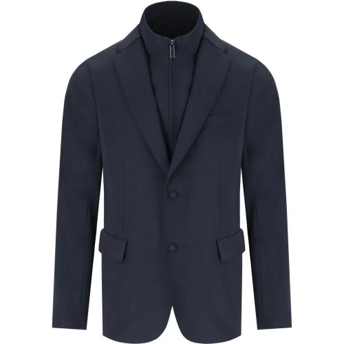 Single Breasted Jacket Navy Blue - Größe M - Emporio Armani - Modalova