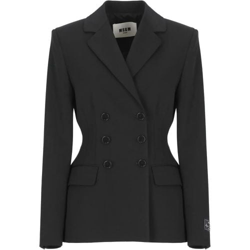 Wool Blend Blazer - Größe 40 - MSGM - Modalova