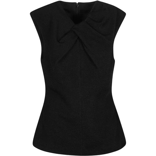 Satin Effect Viscose Top With Draped Collar And Zi - Größe 38 - Jil Sander - Modalova