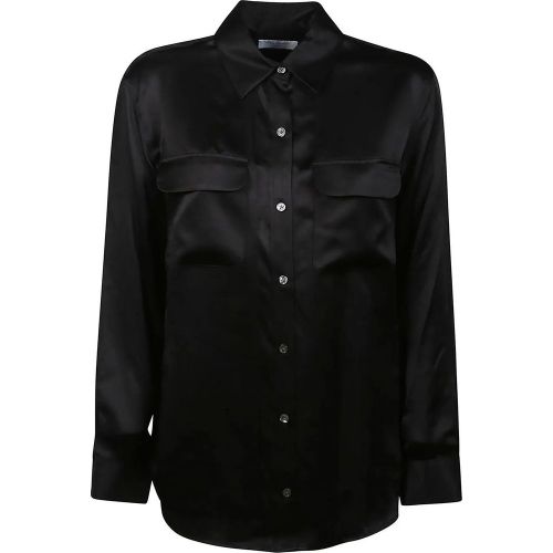 Signature Long Sleeve Shirt Black - Größe L - Equipment - Modalova