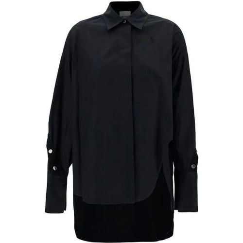 Black Oversized Asymmetric Shirt With Studs In Cot - Größe 36 - The Attico - Modalova