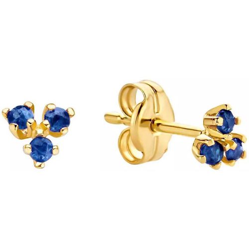 Jackie Ohrringe - Jackie Triangle Sapphire Studs - Gr. unisize - in - für Damen - Jackie Gold - Modalova