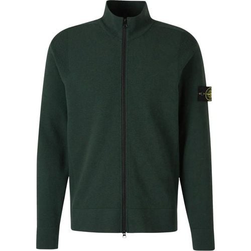 Logo Zipper Jersey - Größe L - Stone Island - Modalova