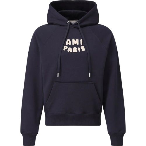 Hoodie mit Logo-Stick - Größe M - AMI Paris - Modalova