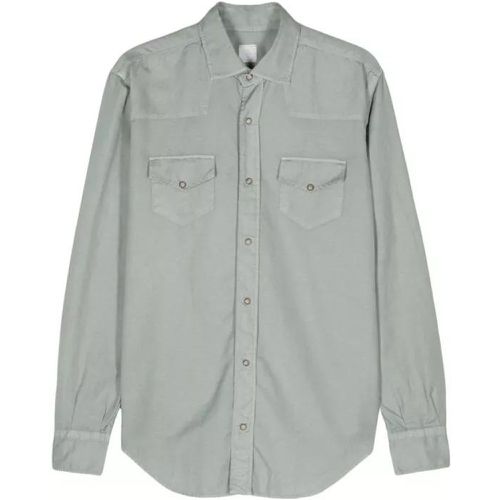 Long-Sleeve Poplin Shirt - Größe 41 - green - Eleventy - Modalova