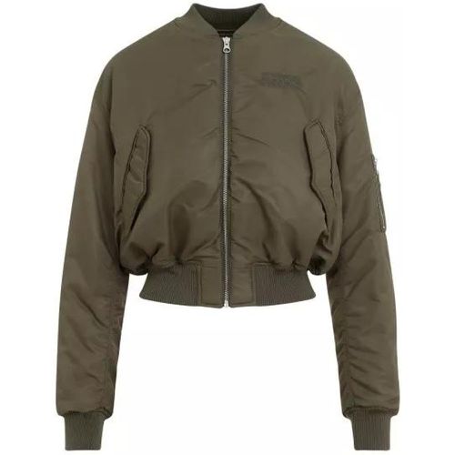 Khaki Bomber Jacket - Größe 40 - MM6 Maison Margiela - Modalova