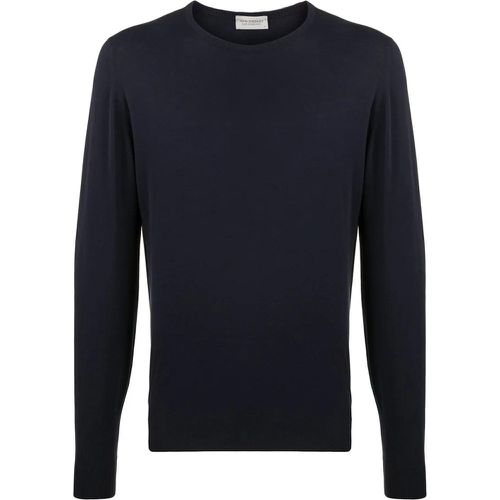 Blue Cotton Sweater - Größe XXL - John Smedley - Modalova