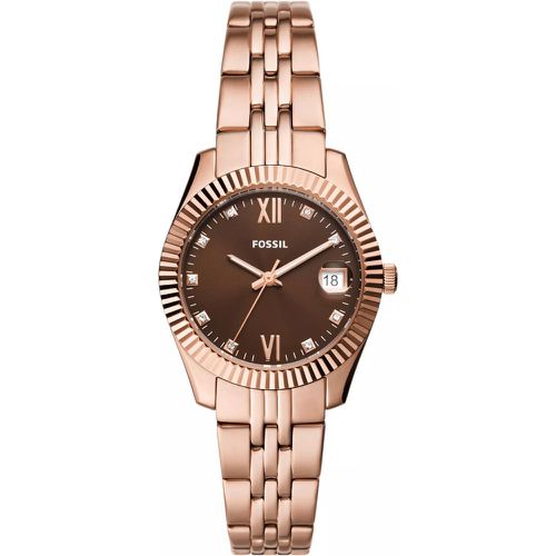 Uhr - Scarlette Three-Hand Date Stainless Steel Watch - Gr. unisize - in Silber - für Damen - Fossil - Modalova
