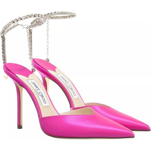 Pumps & High Heels - Saeda 100 Pumps Satin - Gr. 38,5 (EU) - in Rosa - für Damen - Jimmy Choo - Modalova