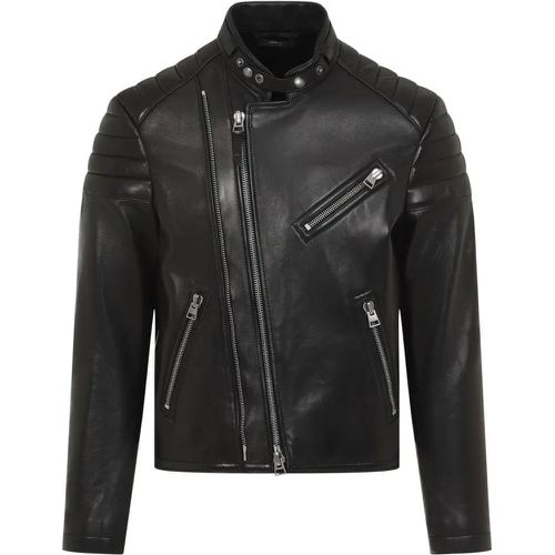 Black Lamb Leather Biker Jacket - Größe 52 - schwarz - Tom Ford - Modalova