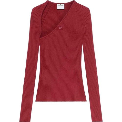 Ribbed Knit Sweater - Größe XS - Courrèges - Modalova